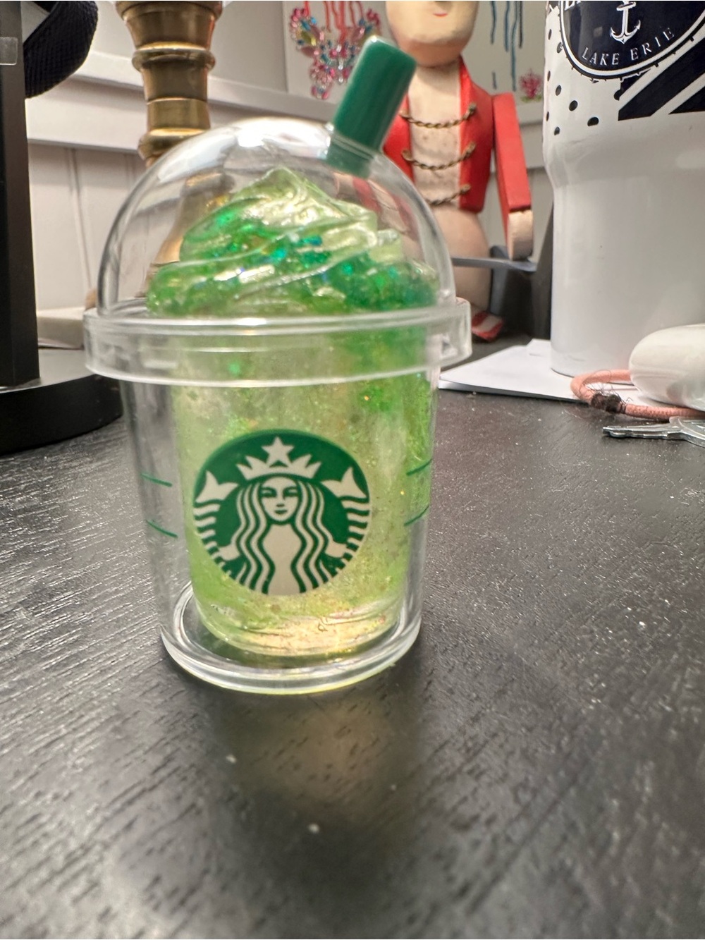 Starbucks Pink & Green Nee Doh Strawberry Stress Squeeze - Picture 5 of 8